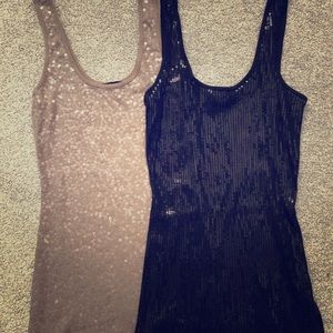 Express sparkly tank tops